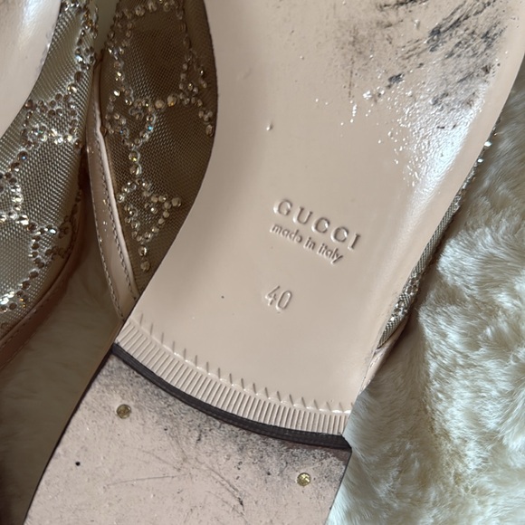 Women's GG Crystal Princetown Slipper - Picture 8 of 9